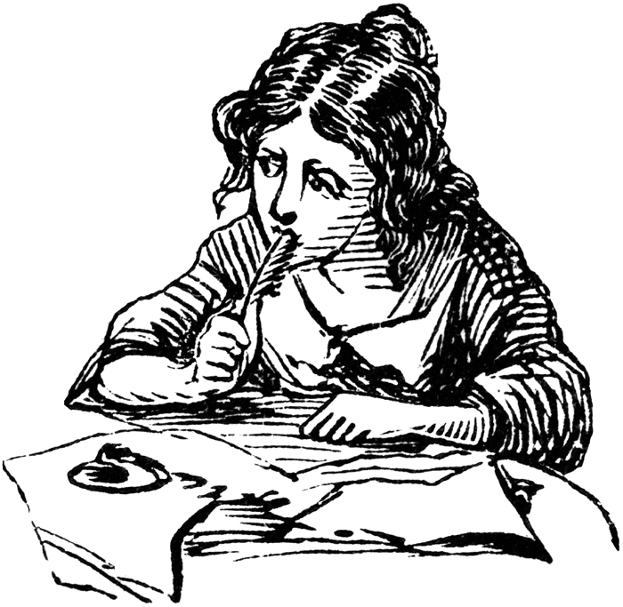 author writing writer