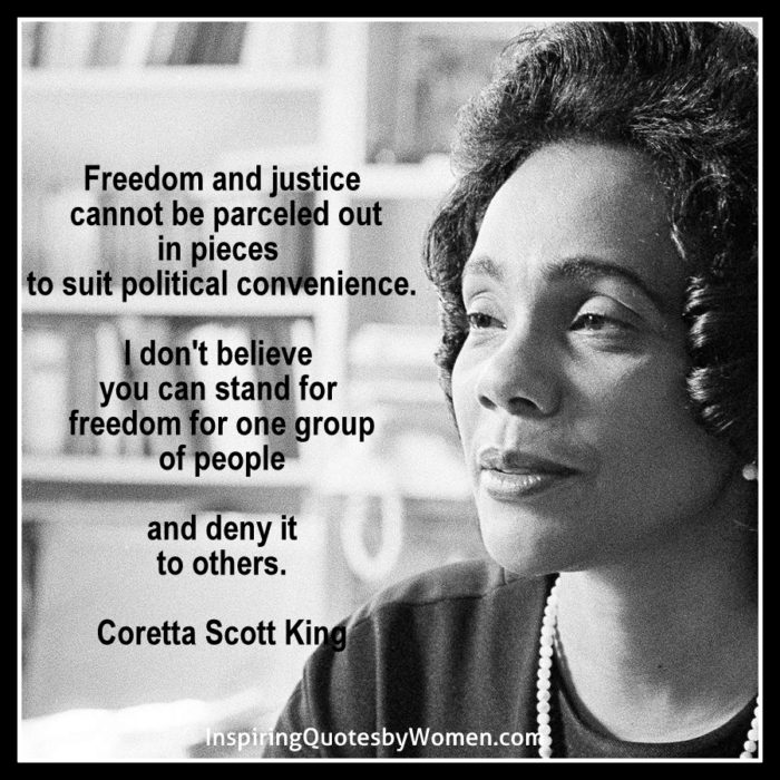 Coretta Scott King quote