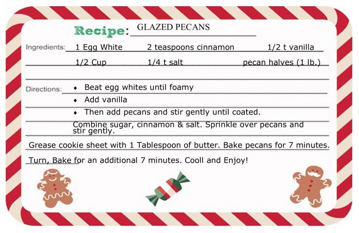 Glazed pecans