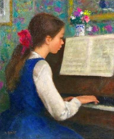 Young Girl at a Piano